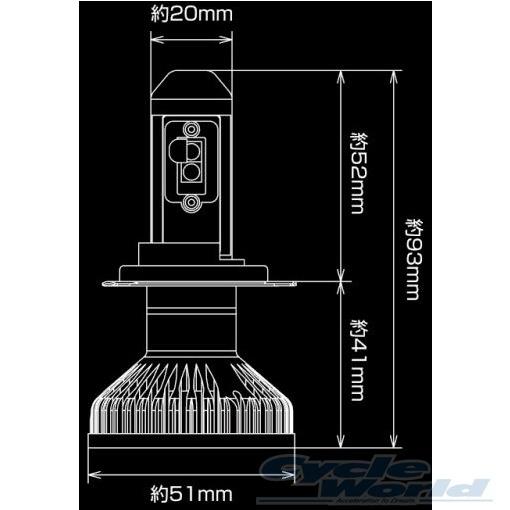 あすつく Piaa Mle2 Ledバルブ H4 ヘッドライト 電球 ヘッドライトバルブ エルイーディー ピア Mle2 11 サイクルワールド 通販 Yahoo ショッピング