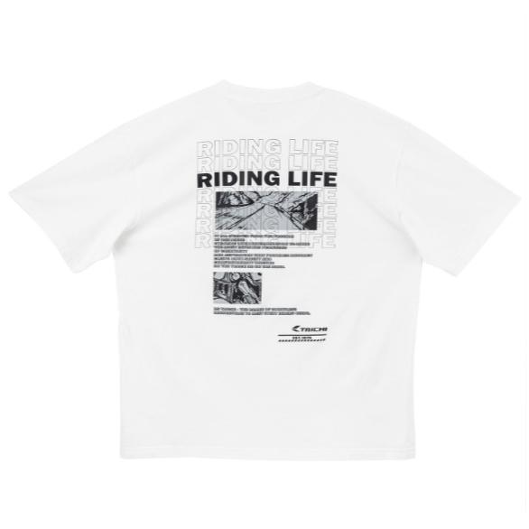 正規品〔RSタイチ〕 RSU114 STREET COMIC OVER SIZE T-SHIRT ＜WHITE＞ オーバーサイズ Tシャツ 半袖 春夏 アールエスタイチ 24SS 【バイク用品】｜cycle-world｜02