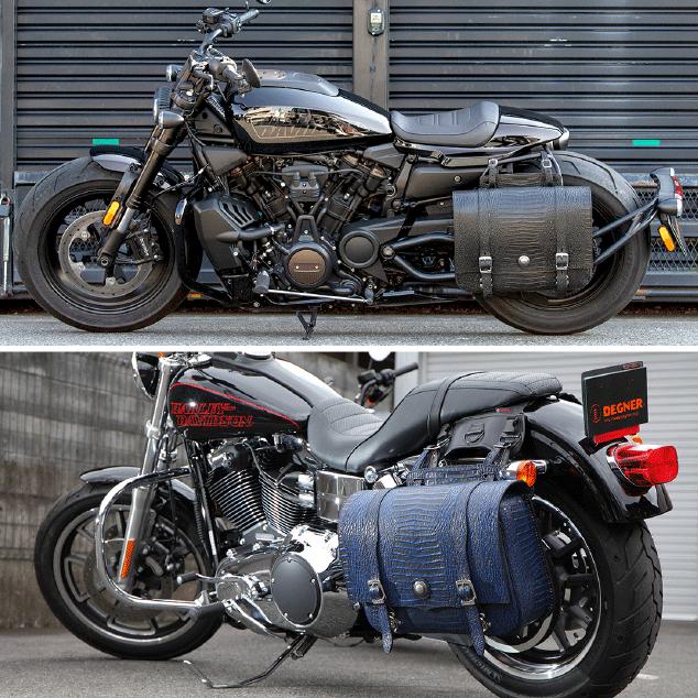 DEGNER 正規品〔DEGNER〕 SB-48CR クロコダイル柄レザーサドルバッグ 