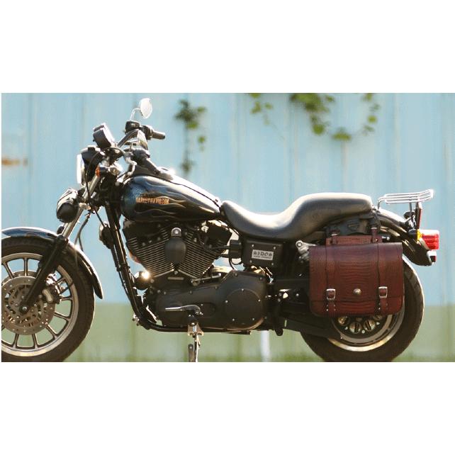 DEGNER 正規品〔DEGNER〕 SB-48CR クロコダイル柄レザーサドルバッグ 