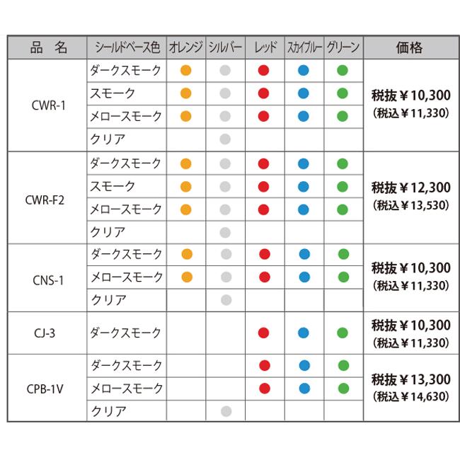 ☆【SKY】CWR-1 ミラーシールド SHOEI 全8色 ショウエイ 高撥水性