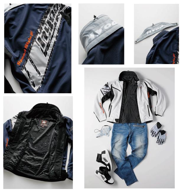 HYOD ヒョウドウ レディース冬用バイクジャケット 胸 ・背中