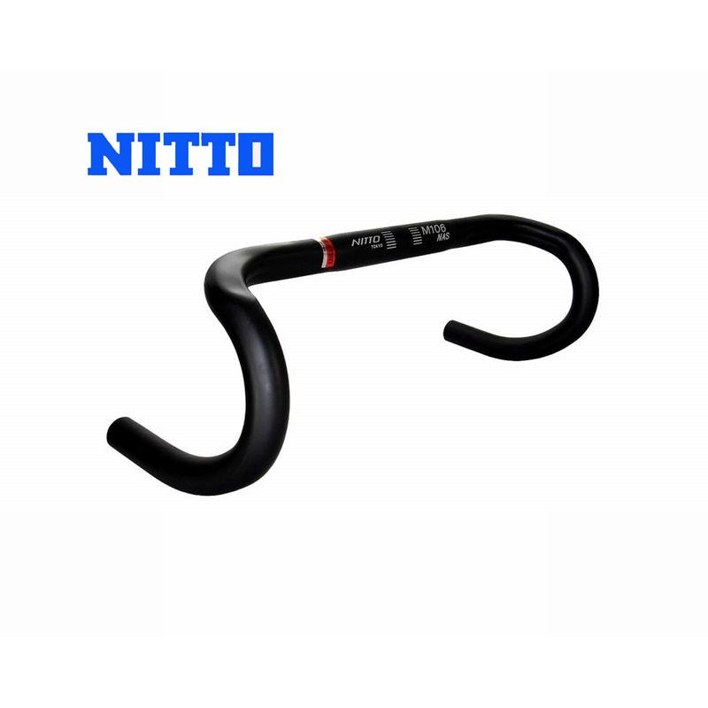 (春トクSALE)ニットー(NITTO）　M106 NAS ブラック アルミ ドロップバー（26.0）｜cycle-yoshida