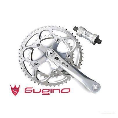 SUGINO (春得セール)スギノ MIGHTY TOUR 901D シルバー 50/34T SUGINO (春得セール)スギノ MIGHTY TOUR 901D シルバー 50/34T