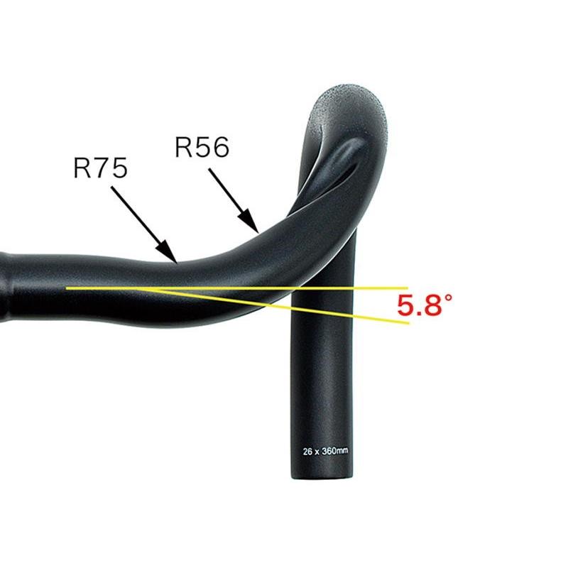 OnebyESU(ワンバイエス) ジェイカーボンアーク バークランプ径:31.8mm ドロ(未使用品) 特セール)ワンバイエス ジェイカーボン アーク ハンドルバー(31.8