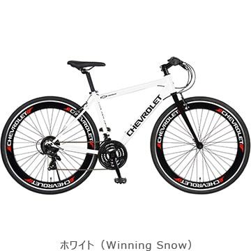 【CHEVROLET（シボレー）クロスバイク ホワイト 通勤・通学に最適！】 店舗受取送料割引)CHEVROLET（シボレー） CRB7021DR-V（3x7s）クロス