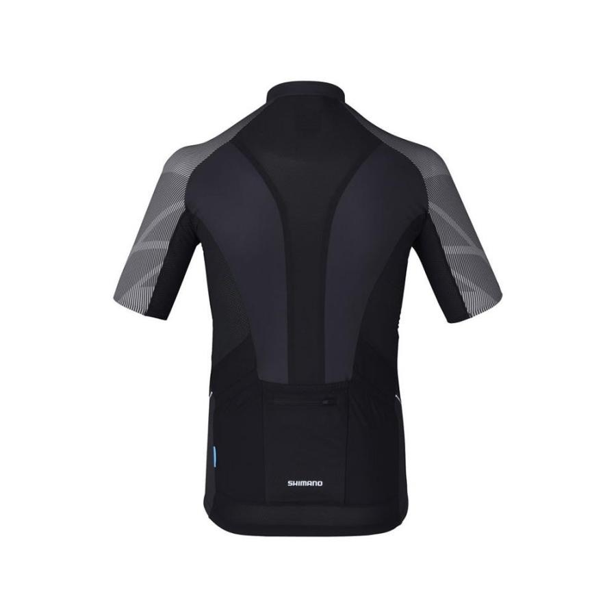 (特セール)シマノ(SHIMANO) 18’MIRROR COOL（ミラークール）ジャージ＜ブラック/ホワイト＞（現品限り） 特価品の画像