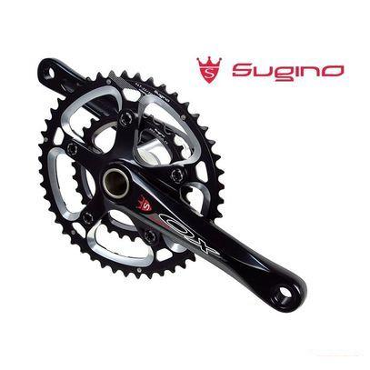 スギノ OX2-901D COMPACT PLUS ブラック 48/32T(2x10/11s)クランクセット(BBなし)OXロゴ