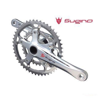 スギノ OX2-901D CLASSIC COMPACT PLUS シルバー 50/36T(2x10/11s)クランクセット(BBなし)スギノロゴ