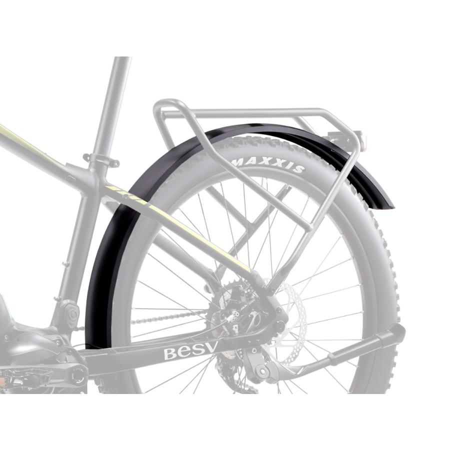 besv TRS2 XC用 リアキャリア付フェンダー、スタンド　2点セット ベスビー(BESV) TRS2 XC用 リアフェンダー : サイクルヨシダYahoo!店