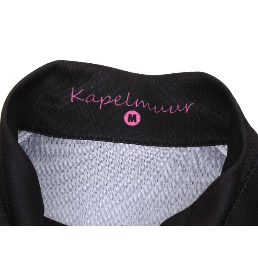 (特セール)カペルミュール(KAPELMUUR) 半袖ジャージ Kphs299＜ヨシダ別注 ブラック/ピンク＞数量限定の画像