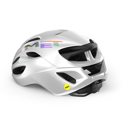 (春トクSALE) MET(メット)　RIVALE MIPS　White Holographic / Glossy　ヘルメット｜cycle-yoshida｜04