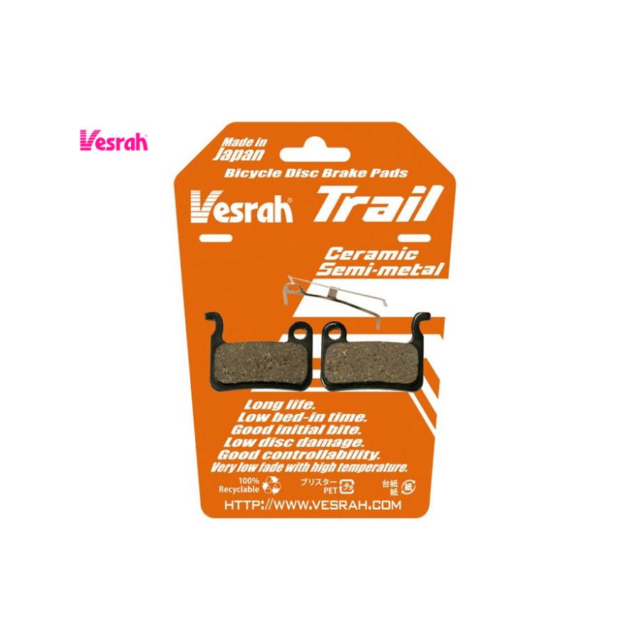 (ネコポス対象商品)ベスラ（Vesrah） BP004（トレイル）ディスクブレーキパッド 00653309サイクルヨシダYahoo!店