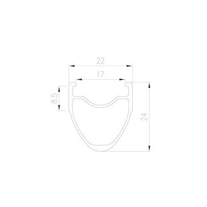 特セール)(送料無料対象外)ALEXRIMS（アレックスリム） CX24 リム 700C