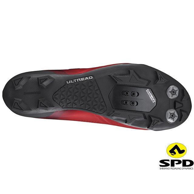 特セール)シマノ(SHIMANO) XC7(SH-XC702)レッド SPD MTBシューズ