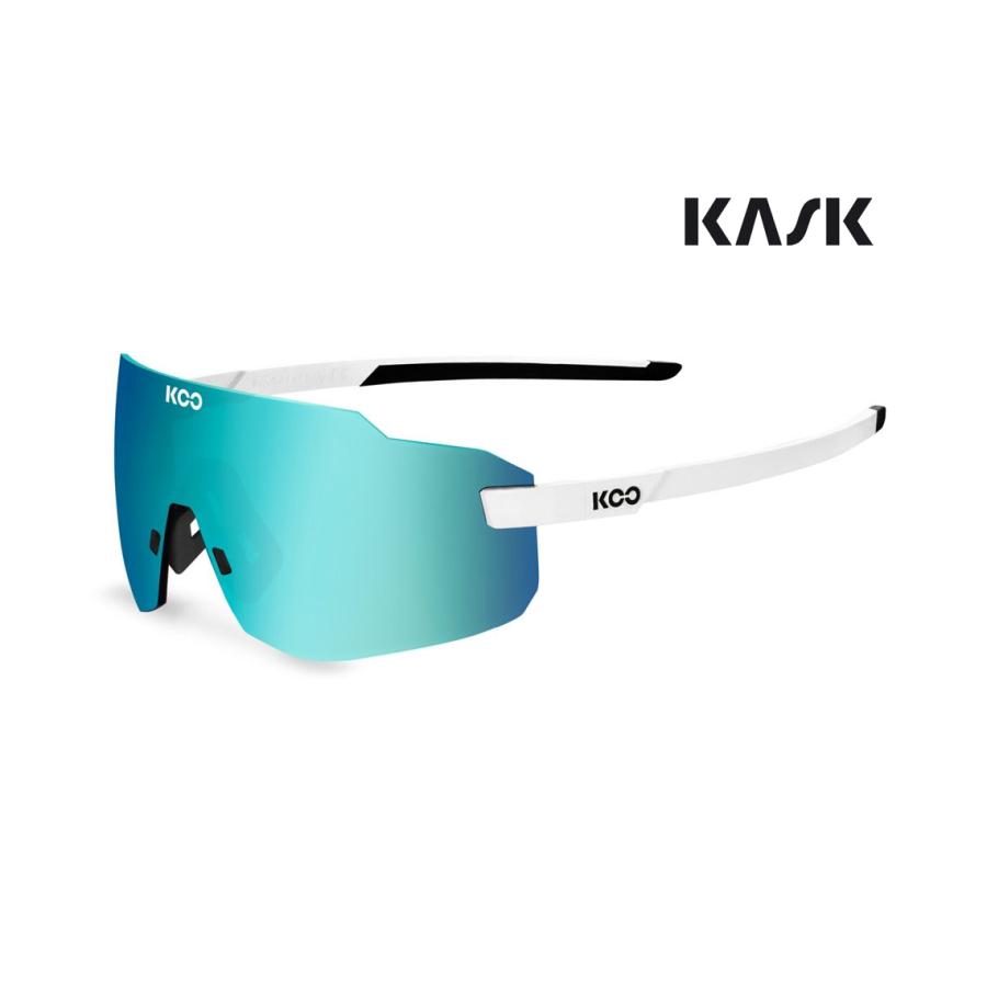 【美品】KASK KOO SUPERNOVA スポーツサングラス ホワイト 特セール)カスク(KASK) KOO SUPERNOVA ＜ホワイト/ターコイズ