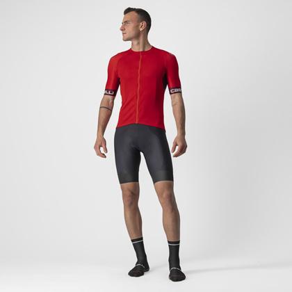 (特セール)カステリ(CASTELLI) ENTRATA VI JERSEY 22025 023 RED/BORDEAUX-IVORY （現品限り） 特価品の画像