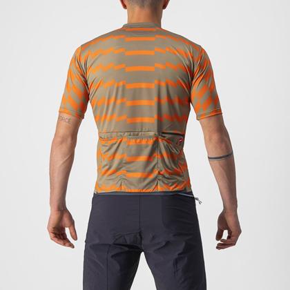 (特セール)カステリ(CASTELLI) UNLTD STERRATO JERSEY 22007 353 OLIVE GREEN/ORANGE RUST （現品限り） 特価品の画像