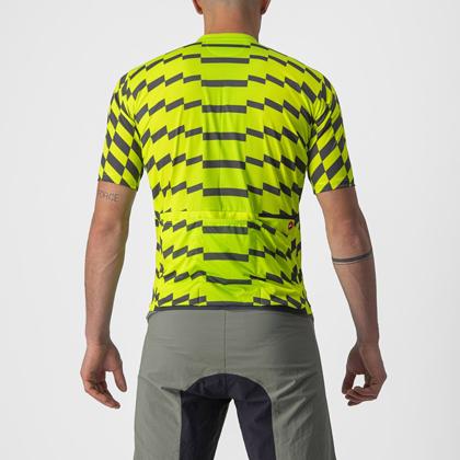 (特セール)カステリ(CASTELLI) UNLTD STERRATO JERSEY 22007 383 ELECTRIC LIME/DARK GRAY （現品限り） 特価品の画像
