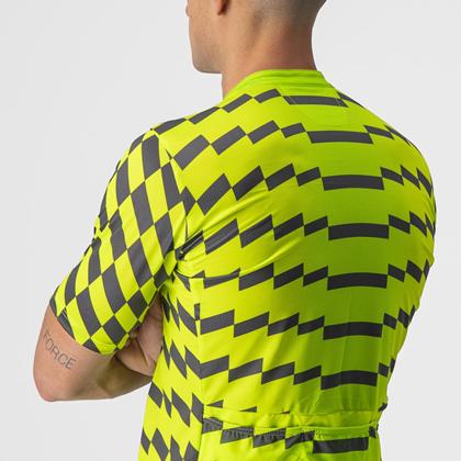 (特セール)カステリ(CASTELLI) UNLTD STERRATO JERSEY 22007 383 ELECTRIC LIME/DARK GRAY （現品限り） 特価品の画像