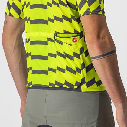 (特セール)カステリ(CASTELLI) UNLTD STERRATO JERSEY 22007 383 ELECTRIC LIME/DARK GRAY （現品限り） 特価品の画像