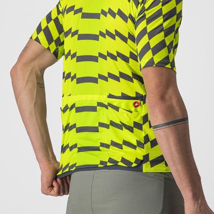 (特セール)カステリ(CASTELLI) UNLTD STERRATO JERSEY 22007 383 ELECTRIC LIME/DARK GRAY （現品限り） 特価品の画像