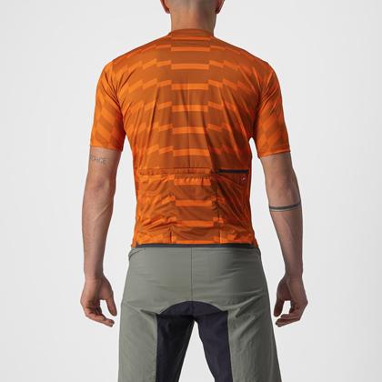 (特セール)カステリ(CASTELLI) UNLTD STERRATO JERSEY 22007 613 SPICE ORANGE/ORANGE RUST （現品限り） 特価品の画像