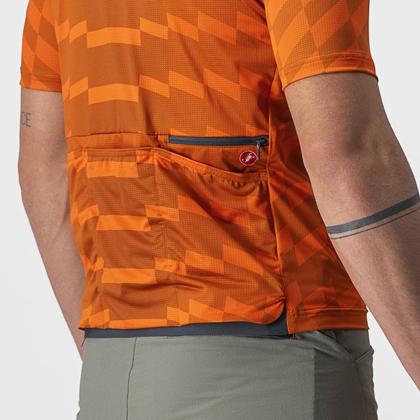 (特セール)カステリ(CASTELLI) UNLTD STERRATO JERSEY 22007 613 SPICE ORANGE/ORANGE RUST （現品限り） 特価品の画像