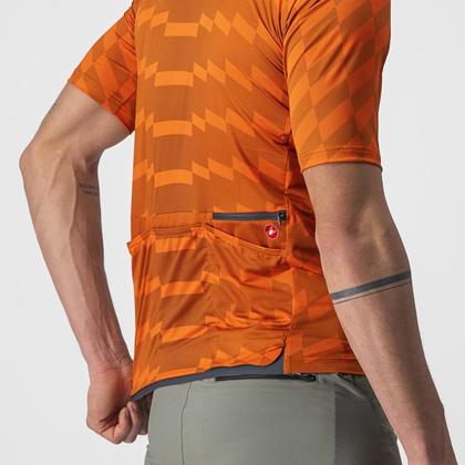(特セール)カステリ(CASTELLI) UNLTD STERRATO JERSEY 22007 613 SPICE ORANGE/ORANGE RUST （現品限り） 特価品の画像