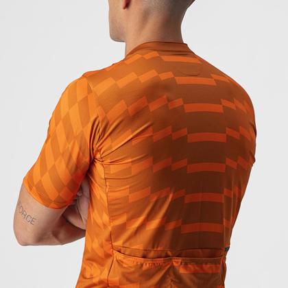 (特セール)カステリ(CASTELLI) UNLTD STERRATO JERSEY 22007 613 SPICE ORANGE/ORANGE RUST （現品限り） 特価品の画像