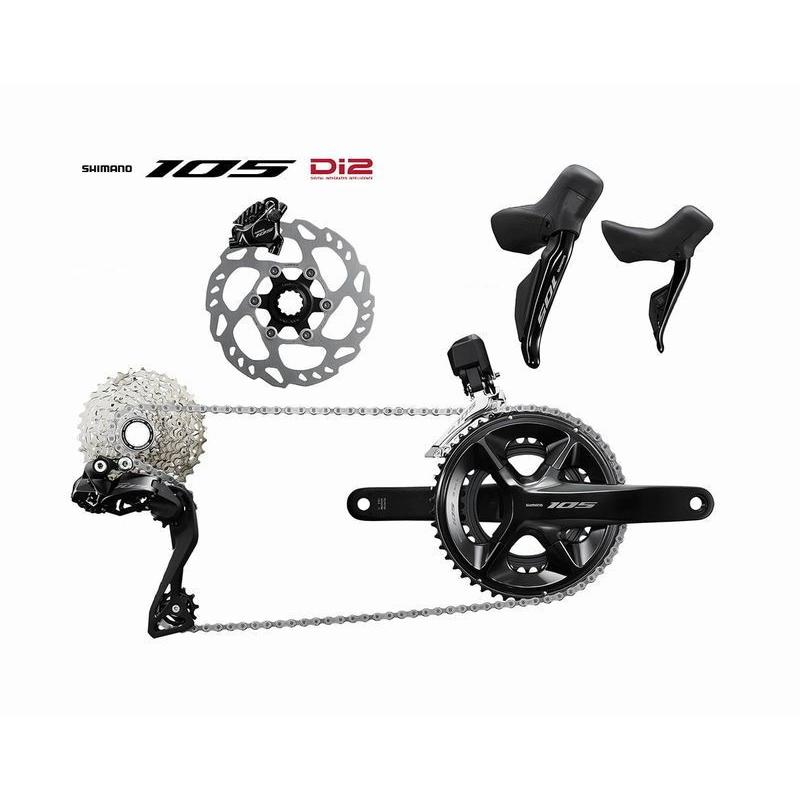 (春トクSALE)シマノ 105 Di2 R7150/R7170 油圧ディスクブレーキ仕様 ワイヤレス電動コンポセット(2x12s)50-34T 170mm/11-34T｜cycle-yoshida｜02