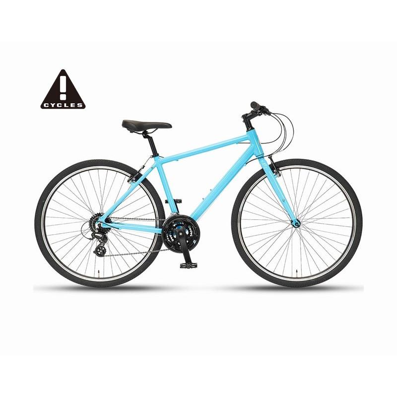 CYCLES C101! 3x8s クロスバイク700C 中古
品 店舗受取送料割引)!CYCLES(イーエムサイクルズ) C101! ライトブルー