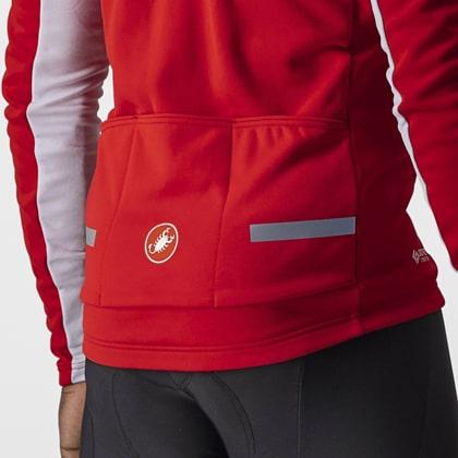 (特セール)カステリ(CASTELLI)　MORTIROLO 6S JACKET 4522509 ＜023 RED/SILVER GRAY-SILVER REFLEX＞（現品限り） 特価品_2