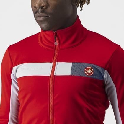 (特セール)カステリ(CASTELLI)　MORTIROLO 6S JACKET 4522509 ＜023 RED/SILVER GRAY-SILVER REFLEX＞（現品限り） 特価品_4