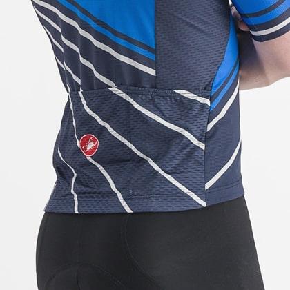 (特セール)カステリ(CASTELLI) SPEED STRADA JERSEY 23014 059 DRIVE BLUE/BELGIAN BLUE （現品限り） 特価品の画像