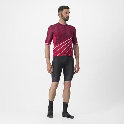 (特セール)カステリ(CASTELLI) SPEED STRADA JERSEY 23014 421 BORDEAUX/PERSIAN RED （現品限り） 特価品の画像