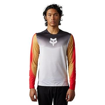 (特セール)フォックス(FOX) FLEXAIR NOVAH＜ブラック/ホワイト＞LSジャージ 31013-018の画像