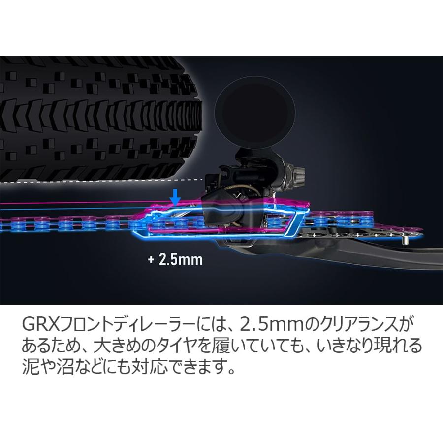 特セール)シマノ(SHIMANO) GRX FD-RX820-F 直付 フロントディレーラー