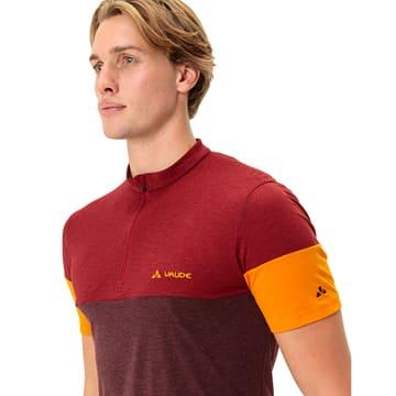 (特セール)VAUDE (ファウデ) Men's Altissimo Shirt II Carmine 半袖ジャージの画像
