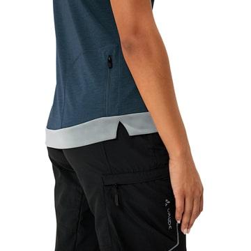 (特セール)VAUDE (ファウデ) Women's Altissimo Q-Zip Shirt Dark Sea 半袖ジャージの画像