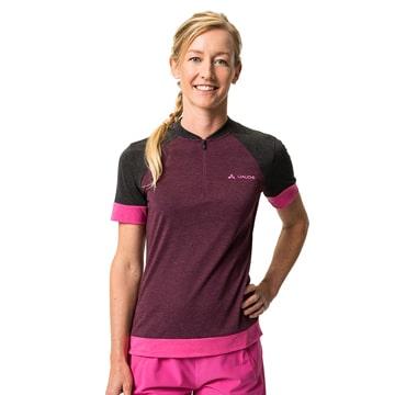 (特セール)VAUDE (ファウデ) Women's Altissimo Q-Zip Shirt Cassis ジャージの画像