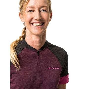 (特セール)VAUDE (ファウデ) Women's Altissimo Q-Zip Shirt Cassis ジャージの画像