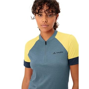 (特セール)VAUDE (ファウデ) Women's Altissimo Q-Zip Shirt Nordic Blue 半袖ジャージの画像