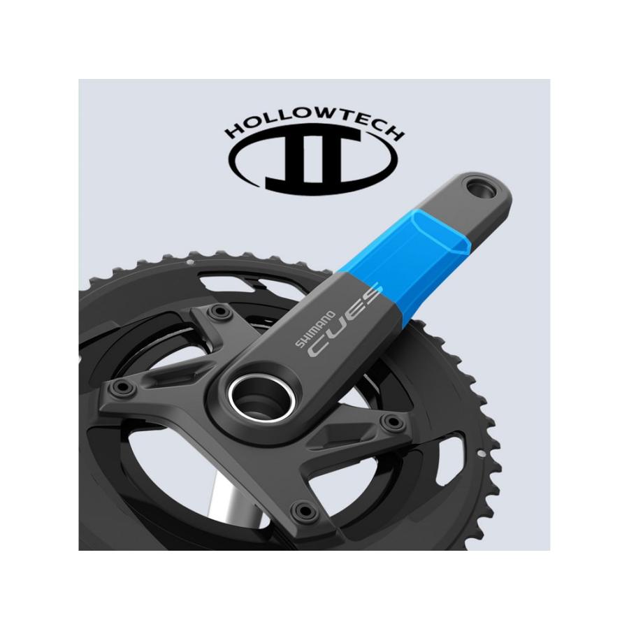 特セール)シマノ（SHIMANO） CUES FC-U6040-2 クランクセット 50/34T