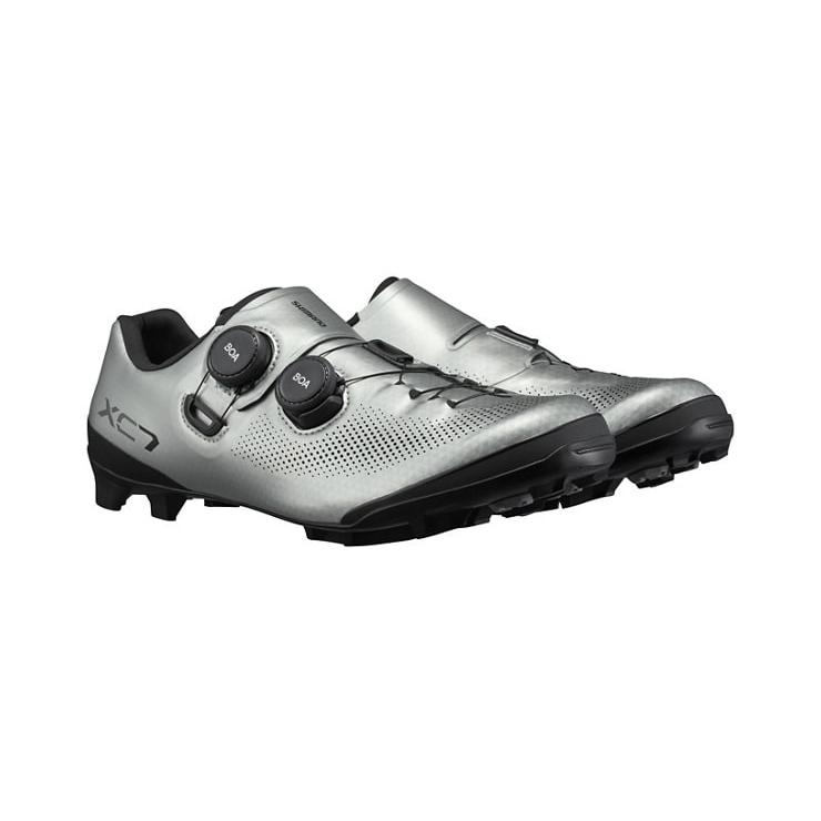 特セール)シマノ（SHIMANO） XC7（SH-XC703）シルバー SPD MTBシューズ