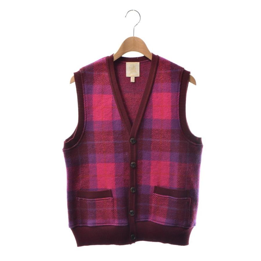 The Stylist Japan チェック ニットベスト M ボルドー ザスタイリストジャパン Cycle Hearts 通販 Yahoo ショッピング
