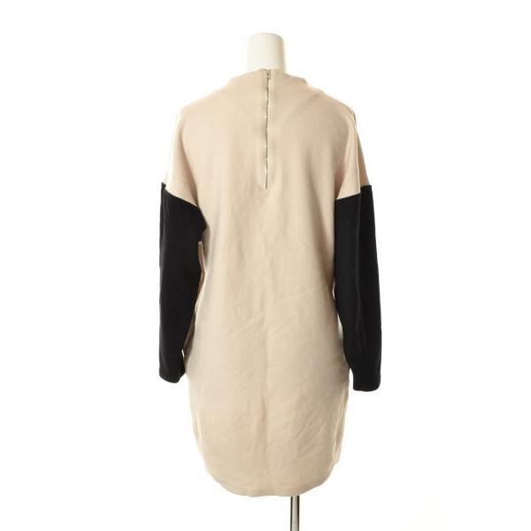 Hyke バイカラー ウール ワンピース 1 オフホワイト ハイク Cycle Hearts 通販 Yahoo ショッピング