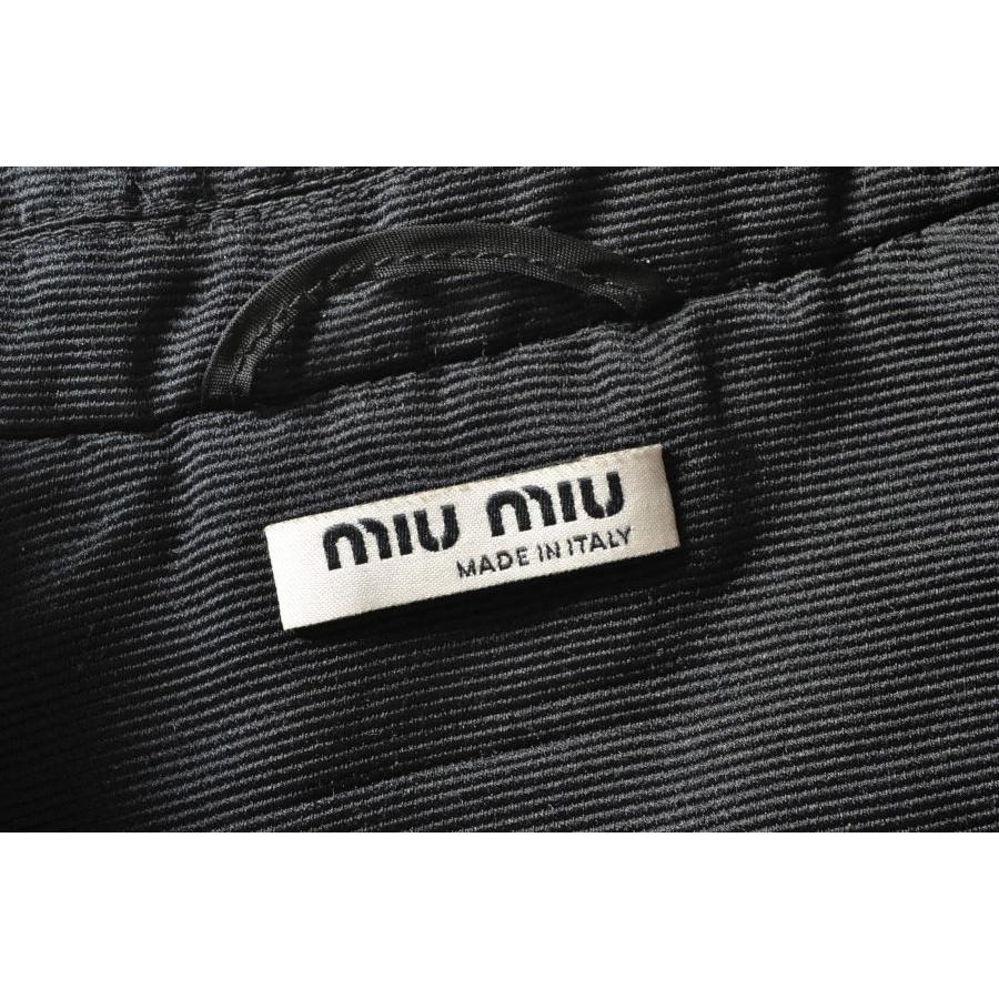 miu miu シルク ショート ジャケット 38 ブラック ミュウミュウ｜cyclehearts｜06