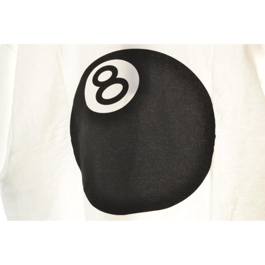 未使用 STUSSY DSM Retrospective T-shirt 8 Ball Tee  プリント Tシャツ M ホワイト ステューシー｜cyclehearts｜04