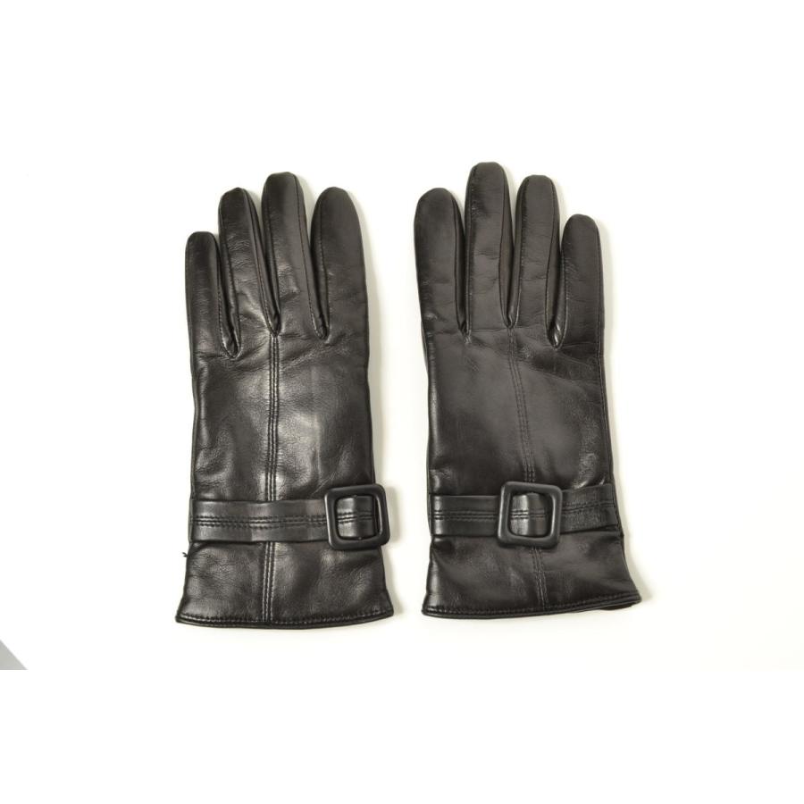 Gloves FRATELLI FORINO ウールライニング ラムレザー グローブ 20cm ブラック グローブス :1000031668